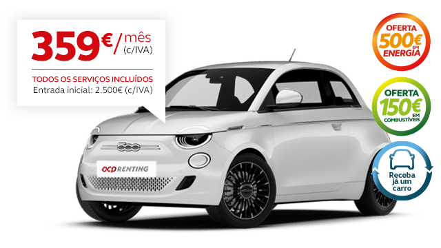 ACP Renting - Novo Fiat 500 Action (elétrico) 95 cv   