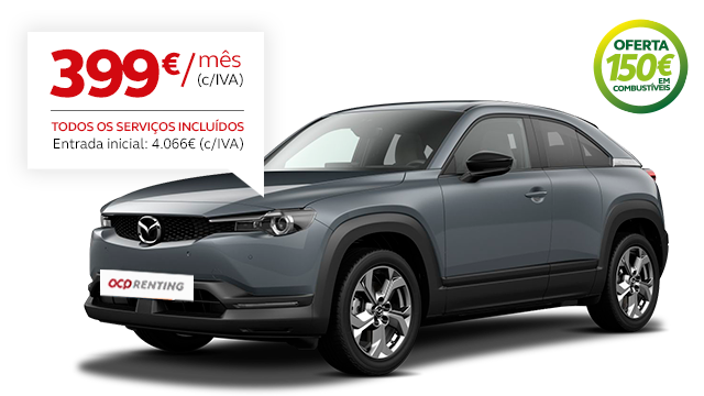 ACP Renting - Campanha Mazda MX-30 e-Skyactiv Excellence Pack Plus