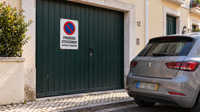 ACP - É permitido colocar o sinal de “proibido estacionar” na garagem?