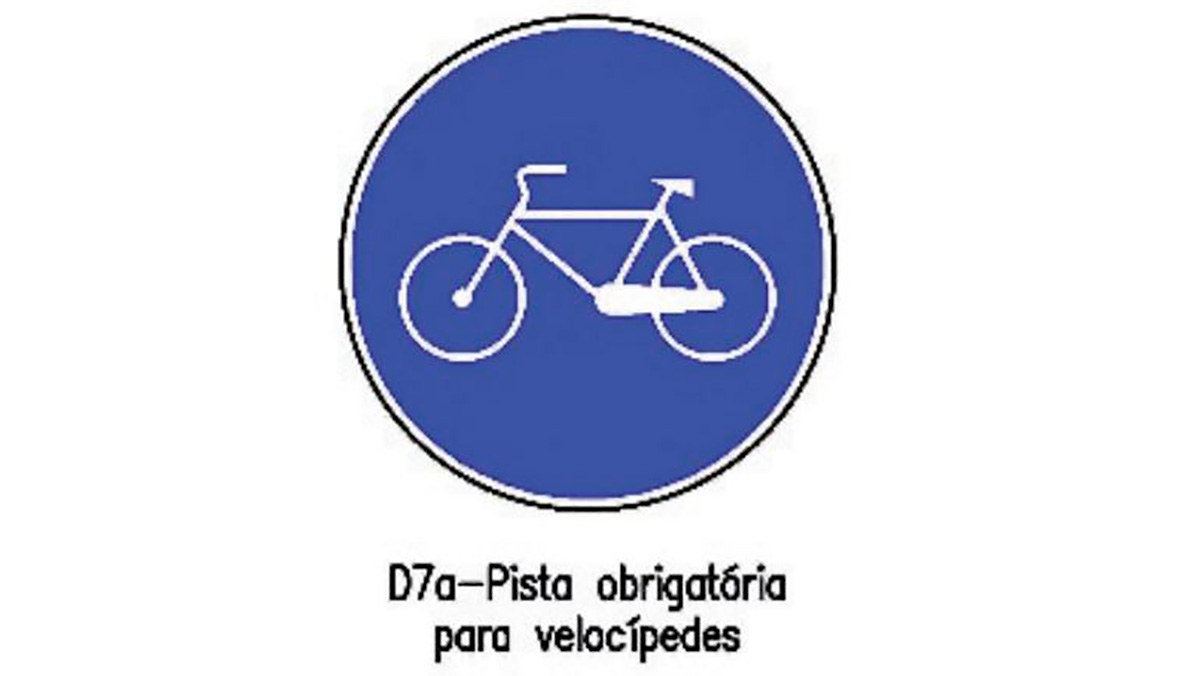 D7e – Pista obrigatória para peões e velocípedes